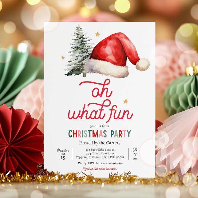 Invitación Oh Qué Navidades divertidos Fiesta de cócteles de  (Subido por el creador)