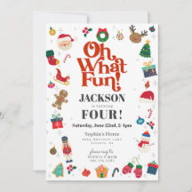 Oh Qué Navidades Divertidos Fiesta de Cumpleaños d