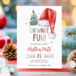 Invitación Oh Qué Navidades divertidos Fiesta Holiday Santa H<br><div class="desc">æOh Qué Navidades divertidos Fiesta Holiday Santa Hat tema invitación para su celebración perfecta. æSi necesita coordinar ARTÍCULOS DE COINCIDENCIA,  por favor compruebe nuestra colección o tienda de correspondencia. ¿Tiene alguna pregunta sobre nuestros diseños o si no puede encontrar lo que busca,  por favor contáctenos: info@designmypartystudio.com Sustento</div>