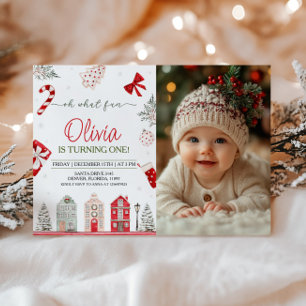 Invitación Oh Qué Navidades Divertidos Foto de cumpleaños