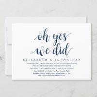 Oh sí, lo hicimos, cena de bodas escapada baile I