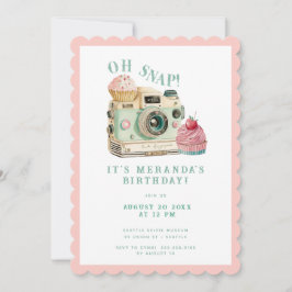 Invitación Oh Snap | Cumpleaños de la cámara