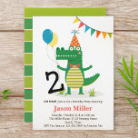 Invitación Oh Snap Cute Alligator en Swamp Kids Cumpleaños<br><div class="desc">Oh Snap Cute Alligator en Swamp Kids Invitation de cumpleaños. Personalizable a las especificaciones de su evento</div>