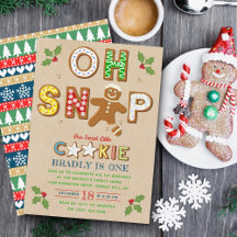 ¡Oh Snap! Gingerbread Cookie Cualquier Cumpleaños 