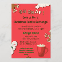 ¡Oh Snap!Invitación a Intercambio de cookies de Na