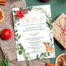 Oh venado Navidades neutrales de género bebé ducha