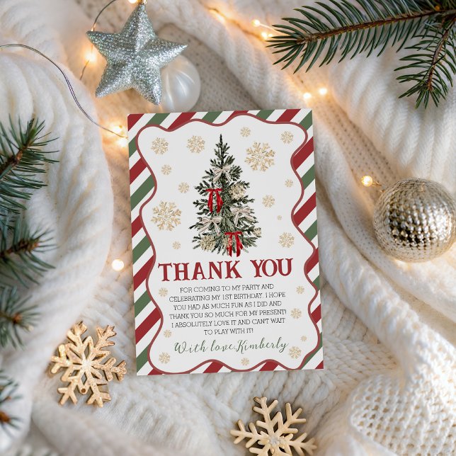 Invitación Oh What Fun Birthday Thank You Card (Subido por el creador)