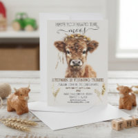 ¿Oiste el Cumpleaños de la Vaca Altura Boho Mooooo