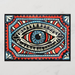 Invitación Ojo azul de los gitanos