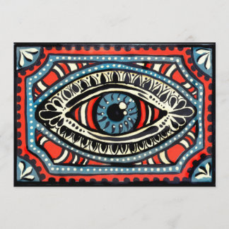 Invitación Ojo azul de los gitanos