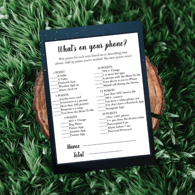 Invitación Ojo lo que hay en tu juego de Baby Shower para tel (Subido por el creador)