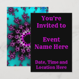 Invitación Ojo verde azulado y negro