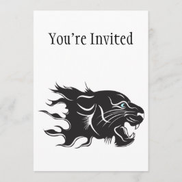 Invitación Ojos azules de pantera negra
