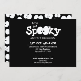 Invitación Ojos Locos Fiesta de Halloween Vamos a Asustar