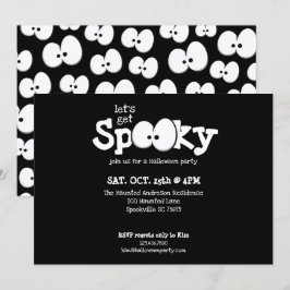 Invitación Ojos Locos Vamos a Tener una Fiesta de Halloween E