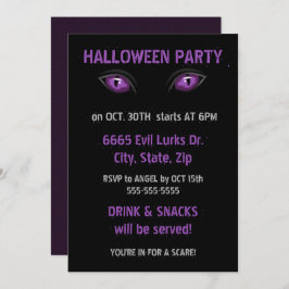 Invitación Ojos morados