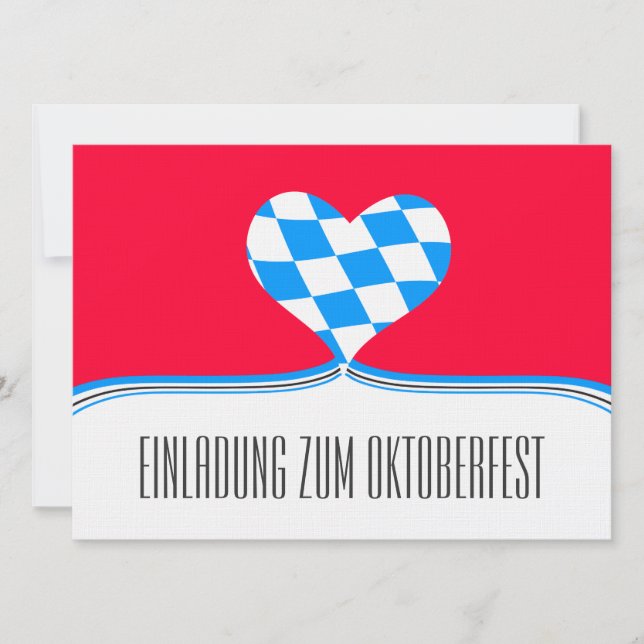 Invitación Oktoberfest Einladung (Anverso)