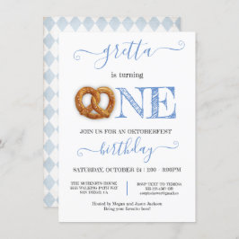 Invitación Oktoberfest Pretzel cumple un cumpleaños