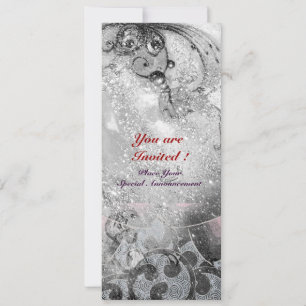 Invitación OLAS, brillantes destellos en blanco y negro