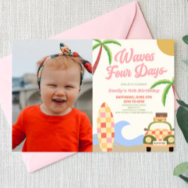 Invitación Olas cuatro días de la foto del cuarto Fiesta de c