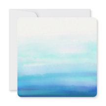 Olas de acuarela minimalistas azules