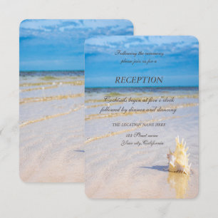 Invitación Olas de Playa Recepción de Conchas