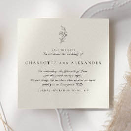 Invitación Old Money Aesthetic Wedding salva la fecha