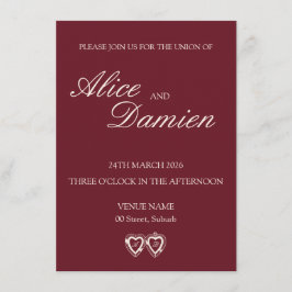 Invitación Old Money Elegant Wedding Invitation