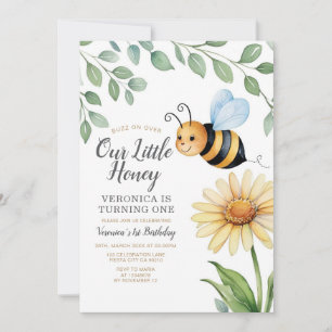 Invitación Oleando sobre nuestra pequeña miel se está convirt