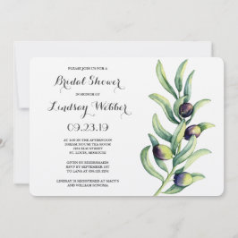 Invitación Olive Branch Bridal Shower