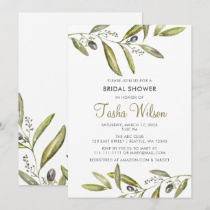Invitación Olive Brands Bridal Shower