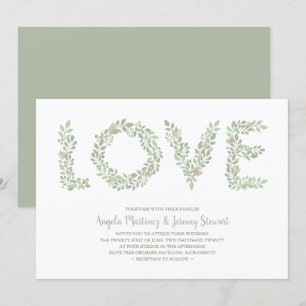 Invitación Olive Brands LOVE Collection Green