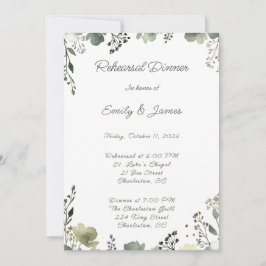 Invitación Olive Floral Wedding
