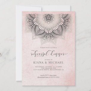 Invitación Olivia Bosek Mandala Lace Dusty Rose ID478