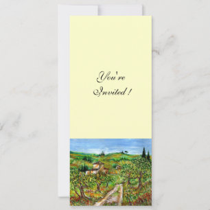 Invitación OLIVOS EN TOSCANA, blanco verde