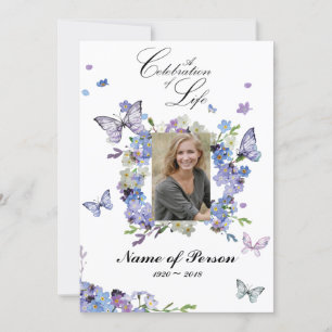 Invitación Olvídate de mí, no de la celebración del funeral d