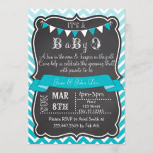 Ombre Chevron Chalkboard Baby Q