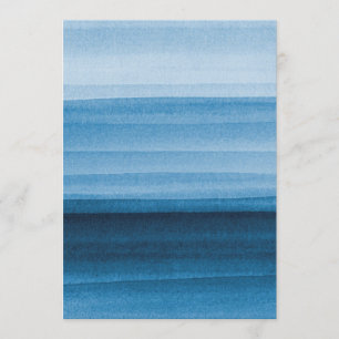 Invitación Ombre color azul marino