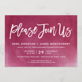 Invitación Ombre Por Favor Únete A Nosotros Boda De Tipografí