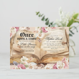 Invitación Once Upon A Time Book Baby Shower