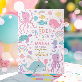 Invitación "Onder The Sea Creations" Fiesta de cumpleaños