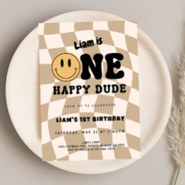 Invitación One Happy Dude Birthday