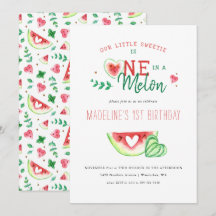 One In A Melon | Cumpleaños de sandía