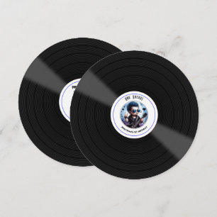 Invitación "¡One Rocks!" Disco de Vinilo Rock Star 1er Cumple