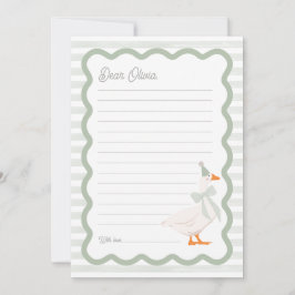 Invitación One Silly Goose 1st Birthday Time Capsule Cards