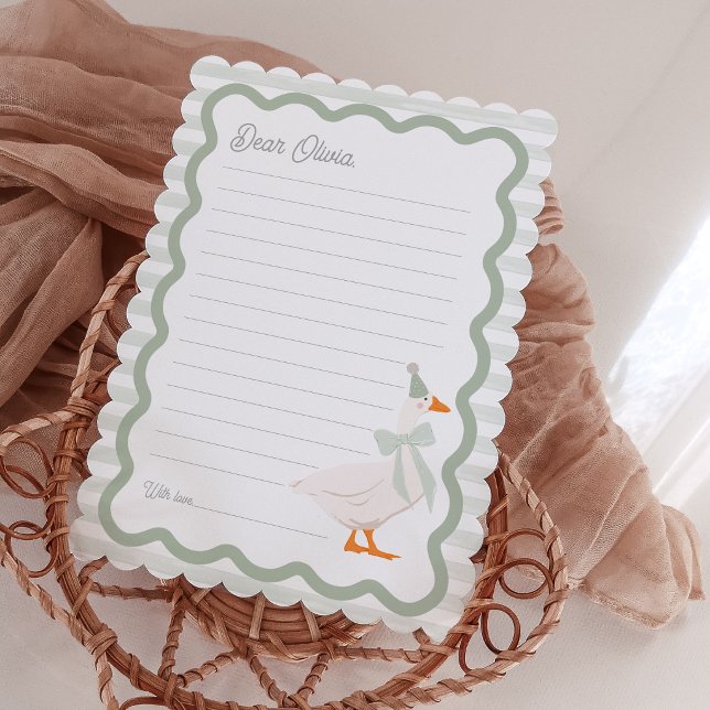 Invitación One Silly Goose 1st Birthday Time Capsule Cards (Subido por el creador)