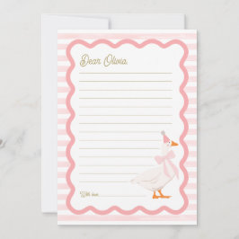 Invitación One Silly Goose 1st Birthday Time Capsule Cards