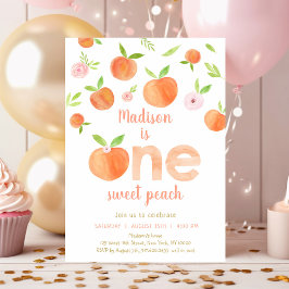 Invitación One Sweet Peach First Birthday