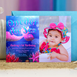 Invitación Oneder el mar con paisaje fotográfico