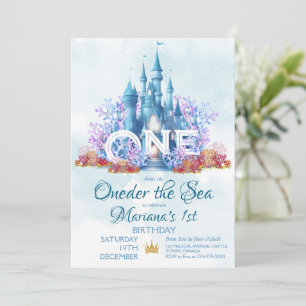 Invitación Oneder The Sea 1er cumpleaños